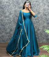 Handwork Gown with Dupatta