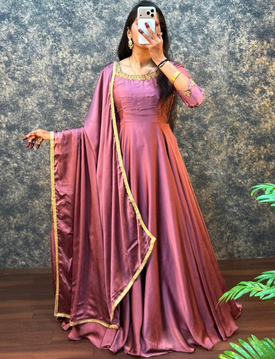 Handwork Gown with Dupatta