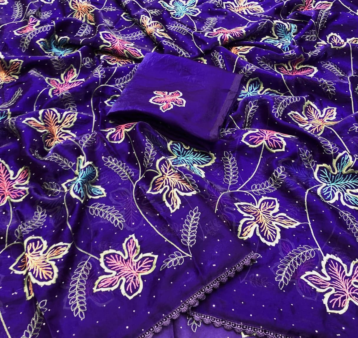 Floral Space silk saree