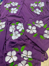 Chiffon Brush Print Saree