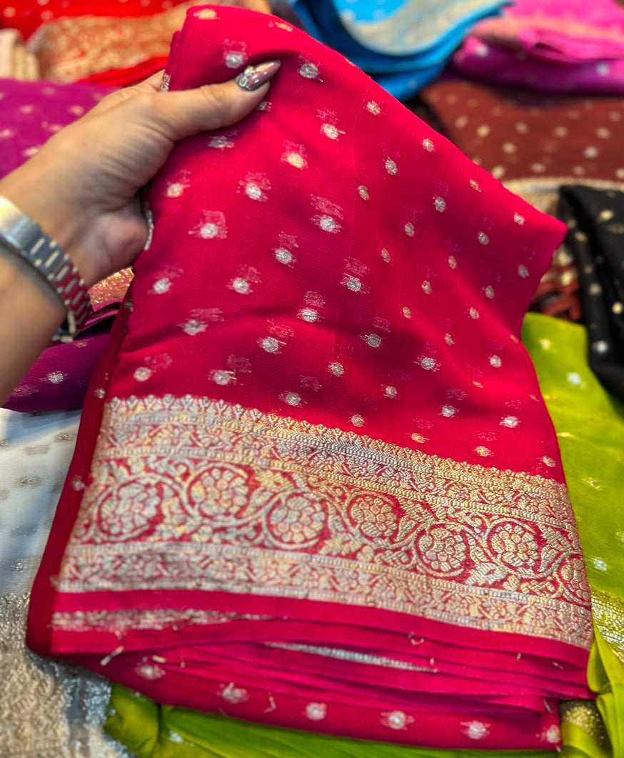 Viscose Georgette Sarees