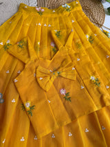 Kids mul chandeeri lehenga