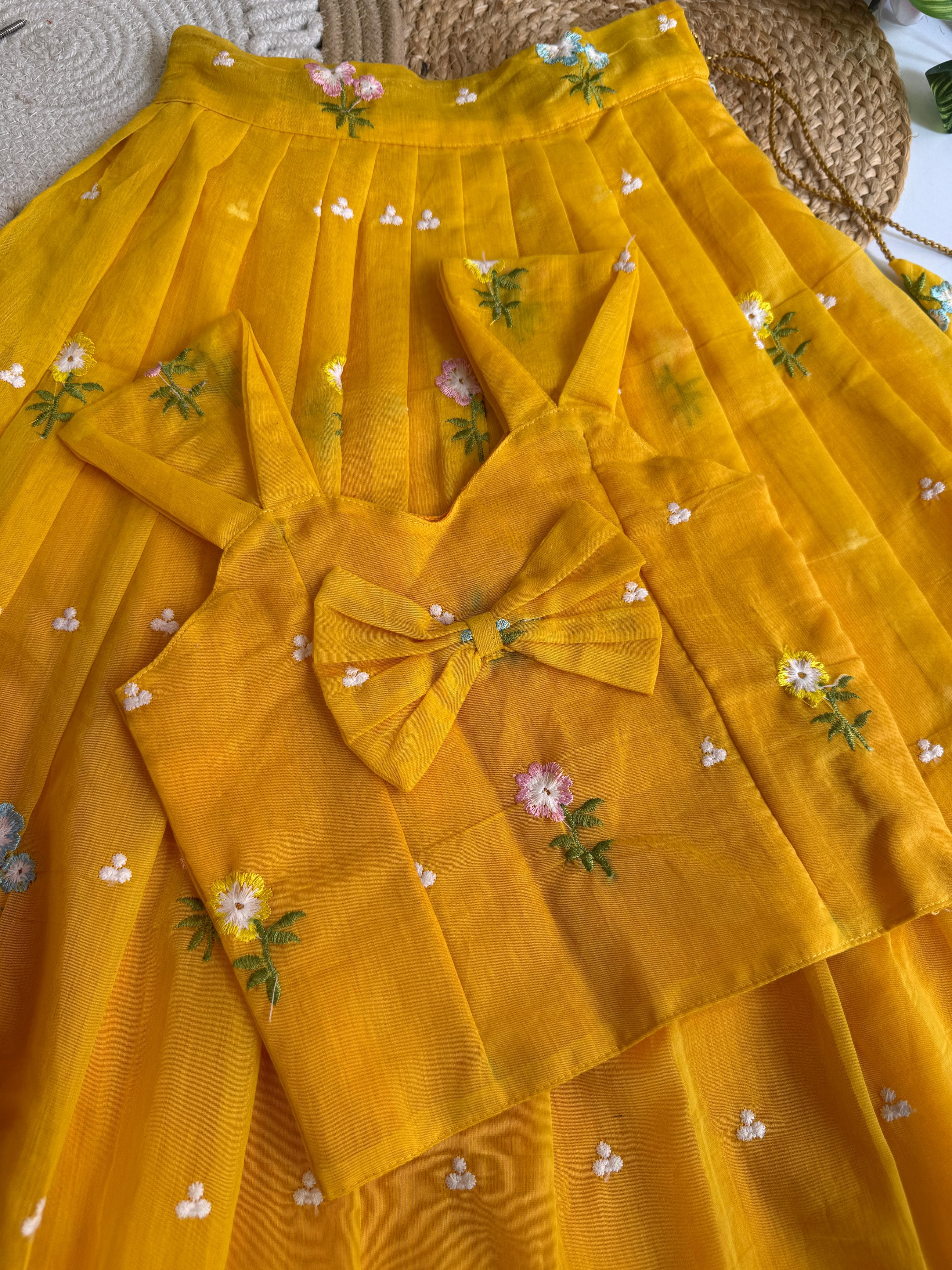 Kids mul chandeeri lehenga