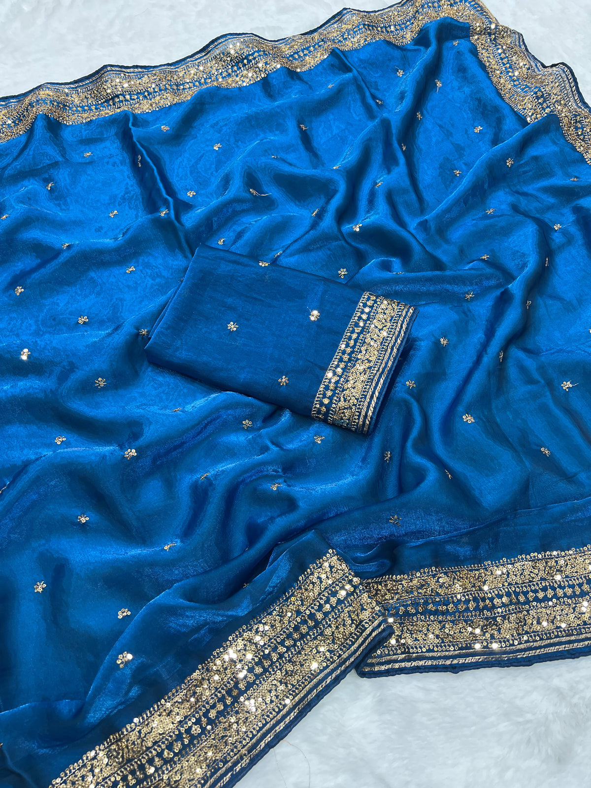Space silk sarees with butti work