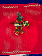 Lines cardana work sarees