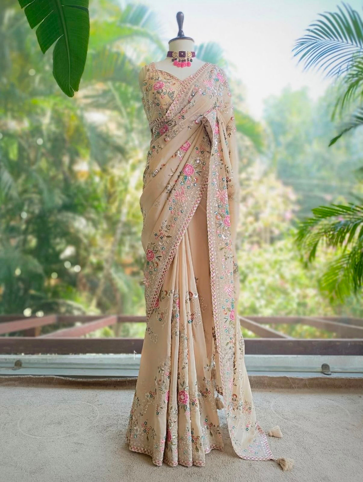 Faux Georgette Sarees