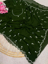 Premium Georgette handwork sarees