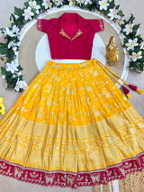 Contrast Kids Lehenga-Choli