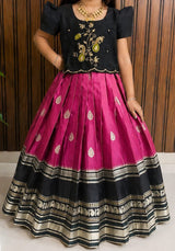 Kids lehenga with handwork