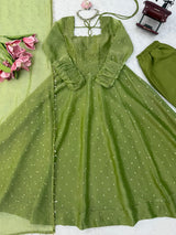 Designer Gown with Pent Set – Elegant Ethnic Wear