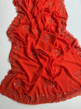 Georgette handwork sarees