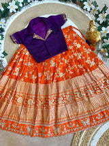 Contrast Kids Lehenga-Choli