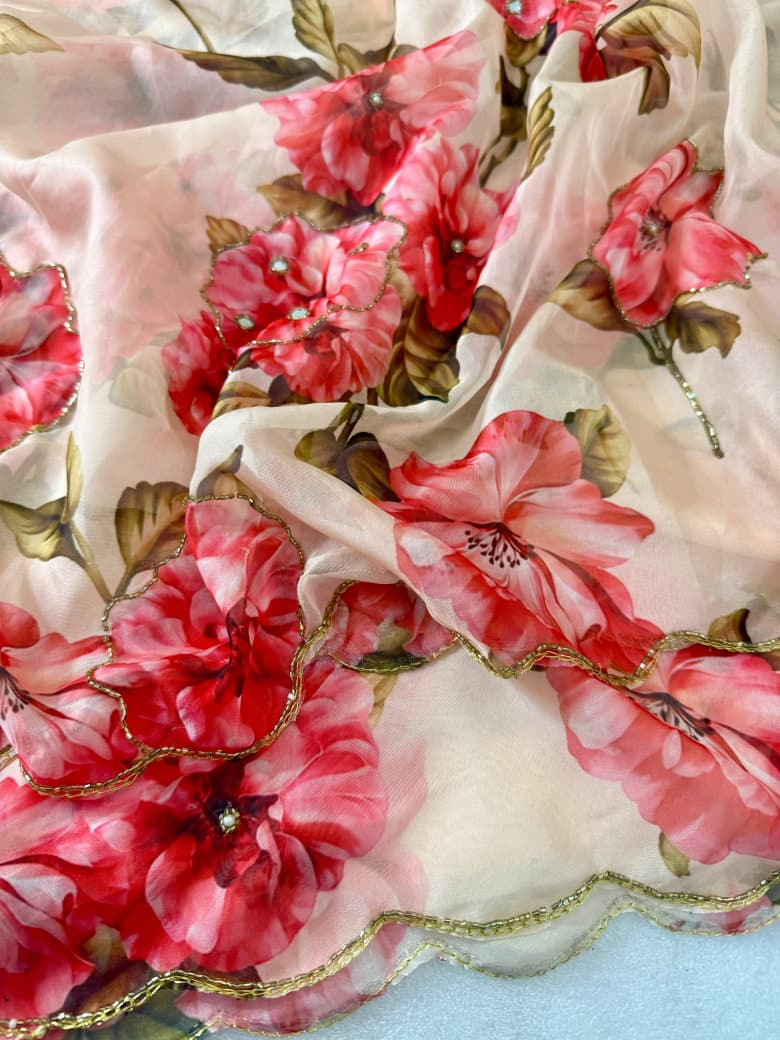 Tebby Silk Floral Sarees