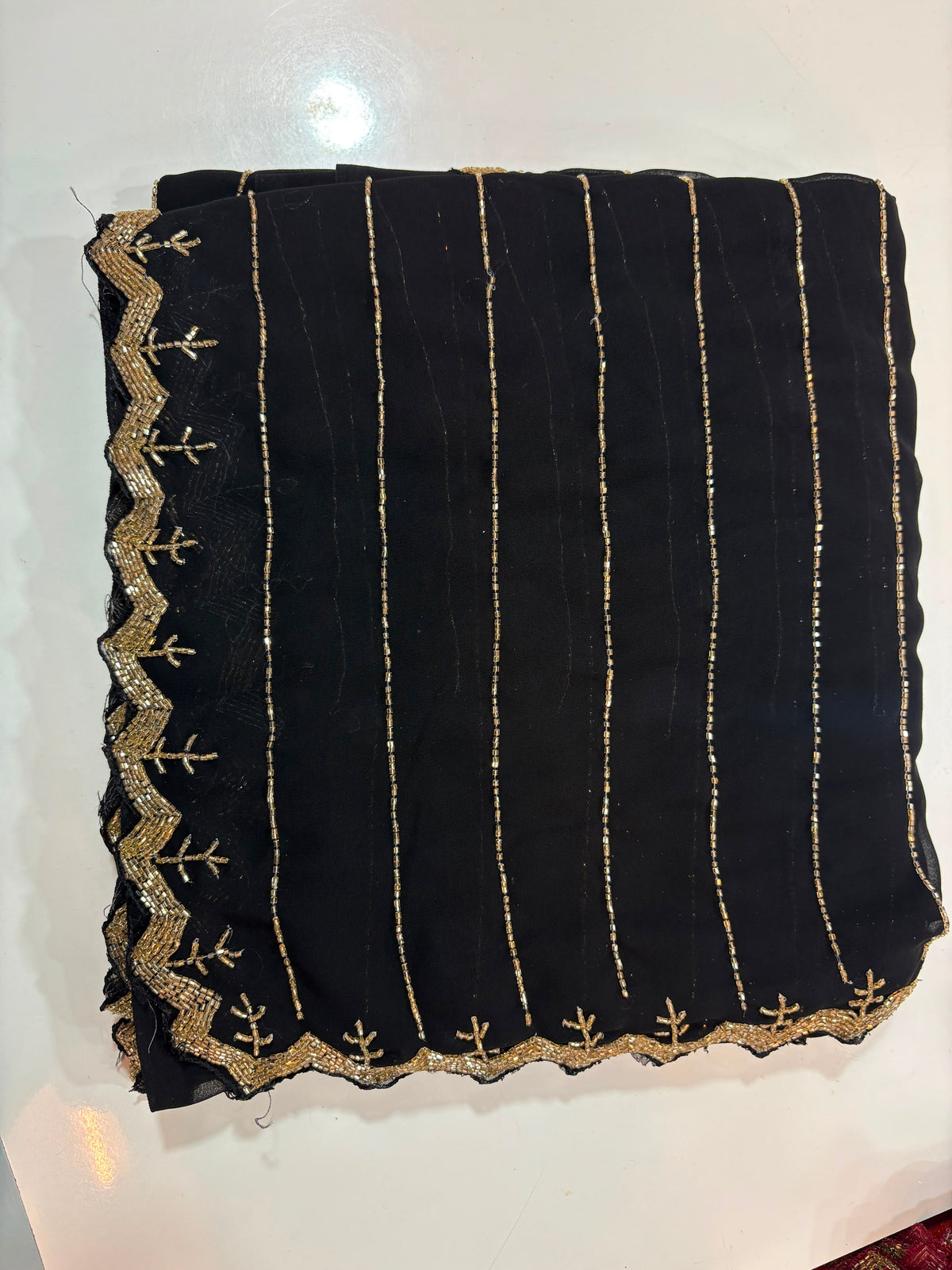 Lines cardana work sarees