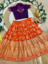 Contrast Kids Lehenga-Choli