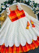 Kerala Sunrise Bloom Kids Lehenga