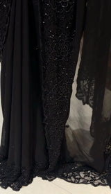 Georgette handwork sarees