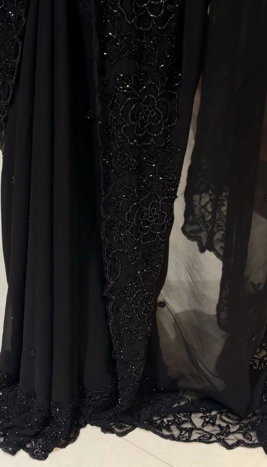 Georgette handwork sarees
