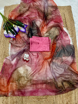 Tabby silk saree