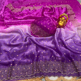 Dual shade Space silk with butti