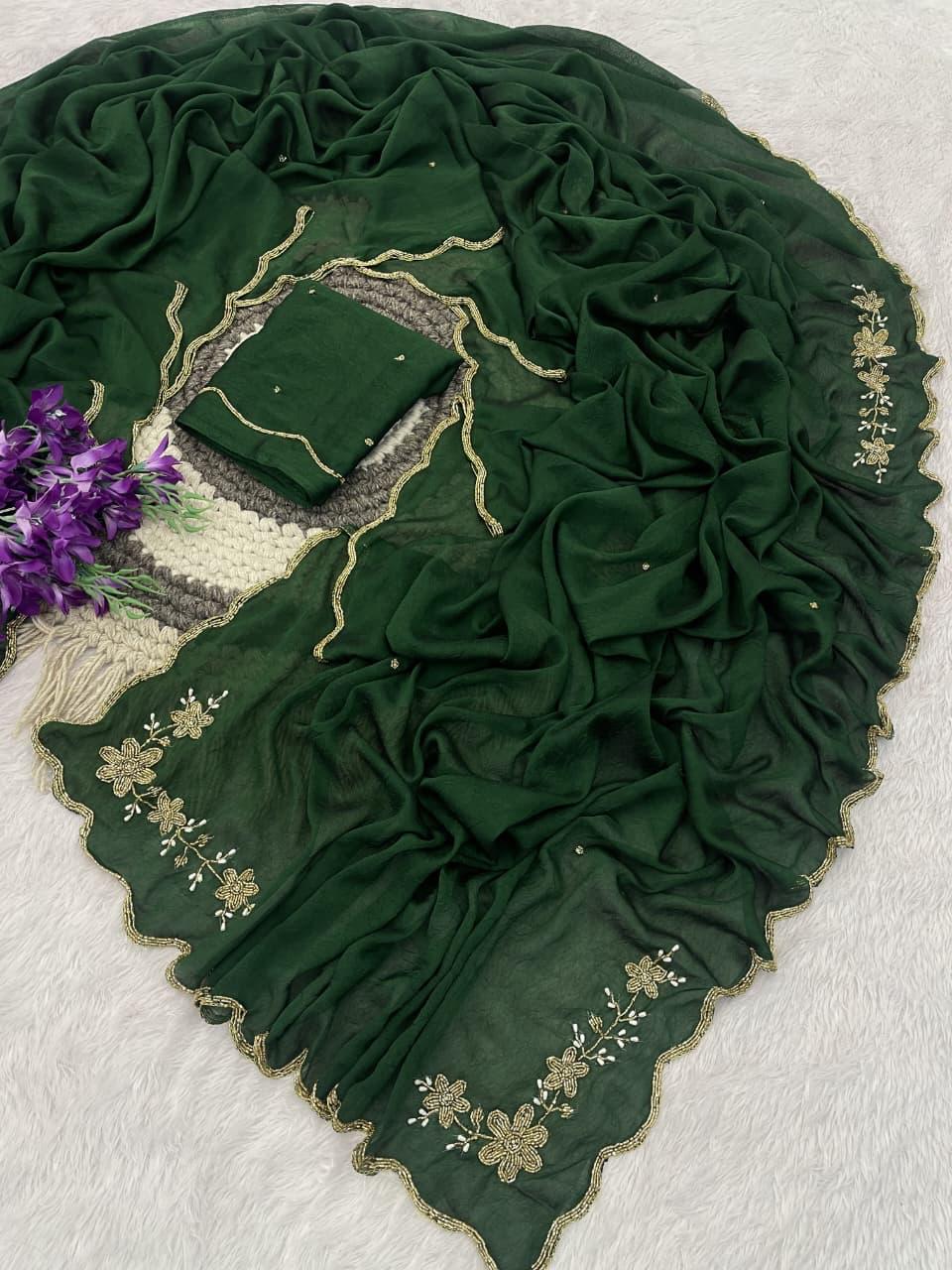 Ranngoli crushed sarees