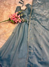 Handwork Gown with dupatta