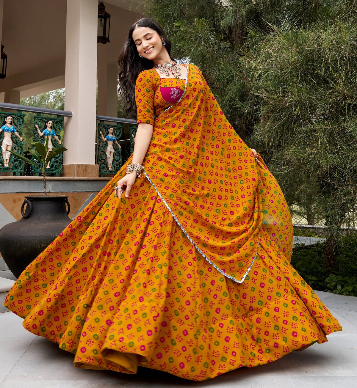 Georgette lehenga