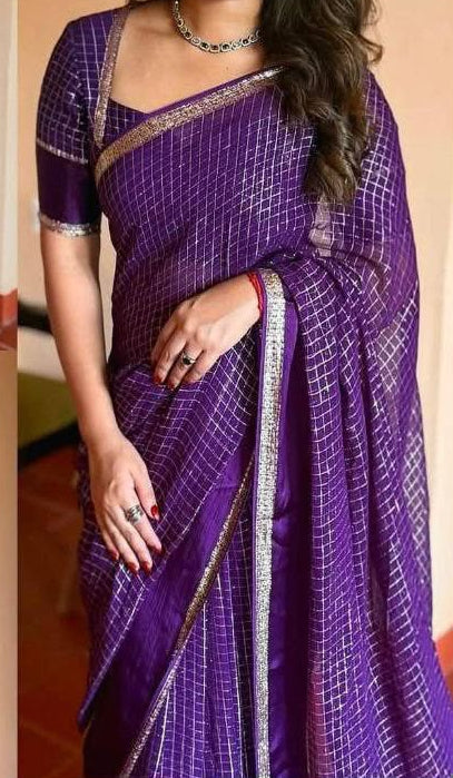 Viscose Georgette Saree