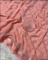 Viscous Georgette with sequin butti
