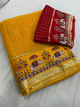 Viscous chex sarees