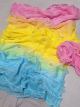 Himaja InspiredButter chiffon saree