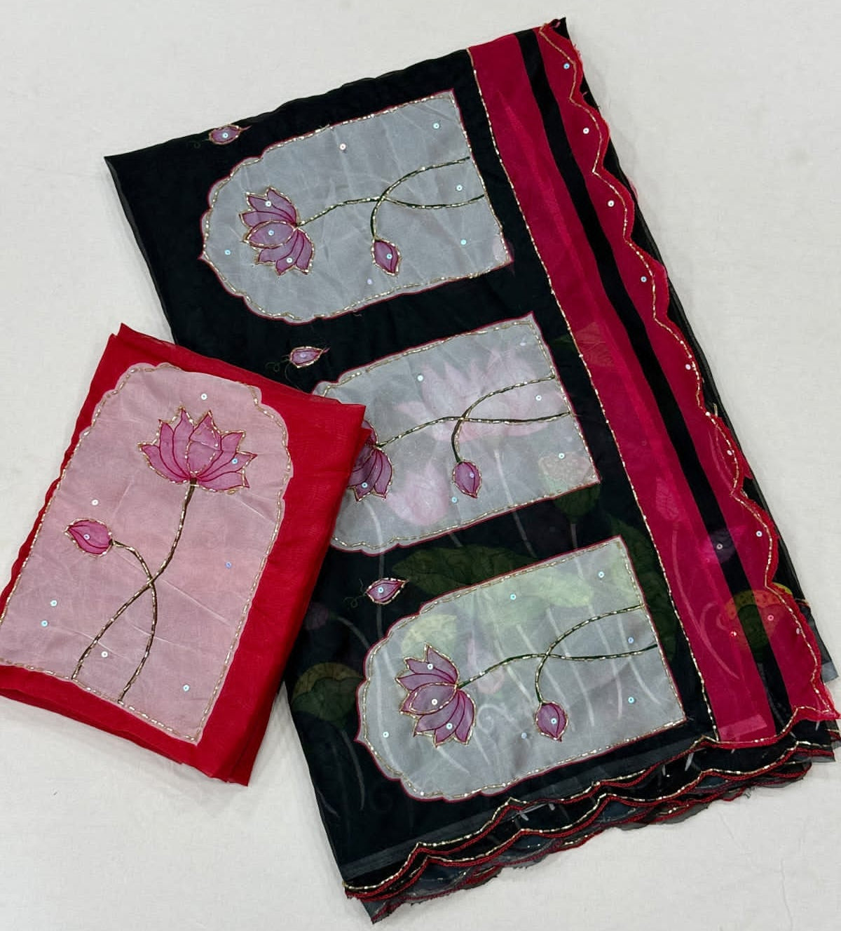 Floral Tebby Silk Saree