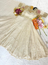 Gown With Coat and Dupatta