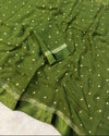 Viscous Georgette with sequin butti