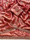 Premium Space silk saree with golden beads work