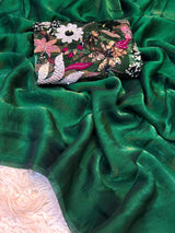 Space silk sattin with imported blouse