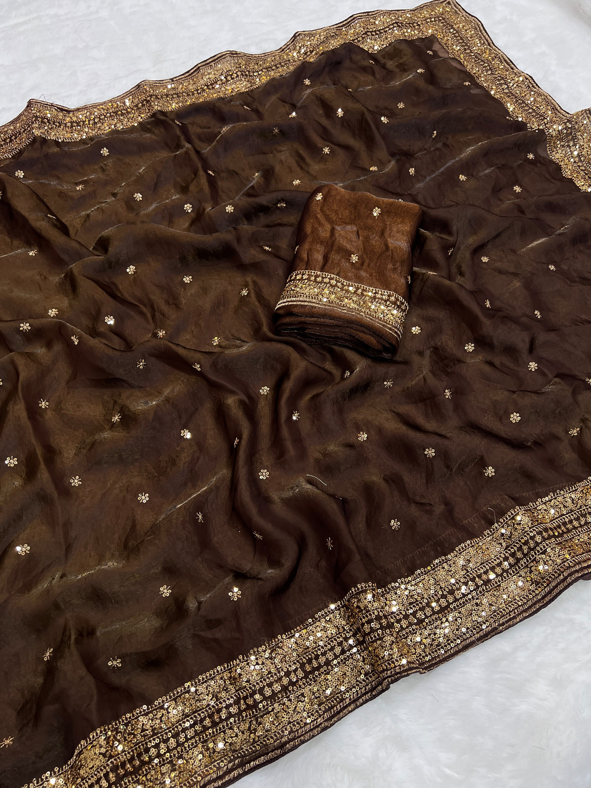 Space silk sarees with butti work