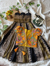 Kids Visocse Stipe Gown with coat