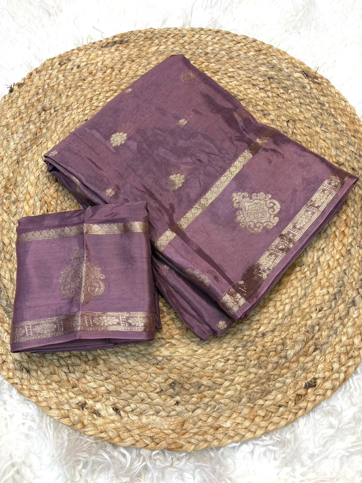Pure mysore crepe self weaving