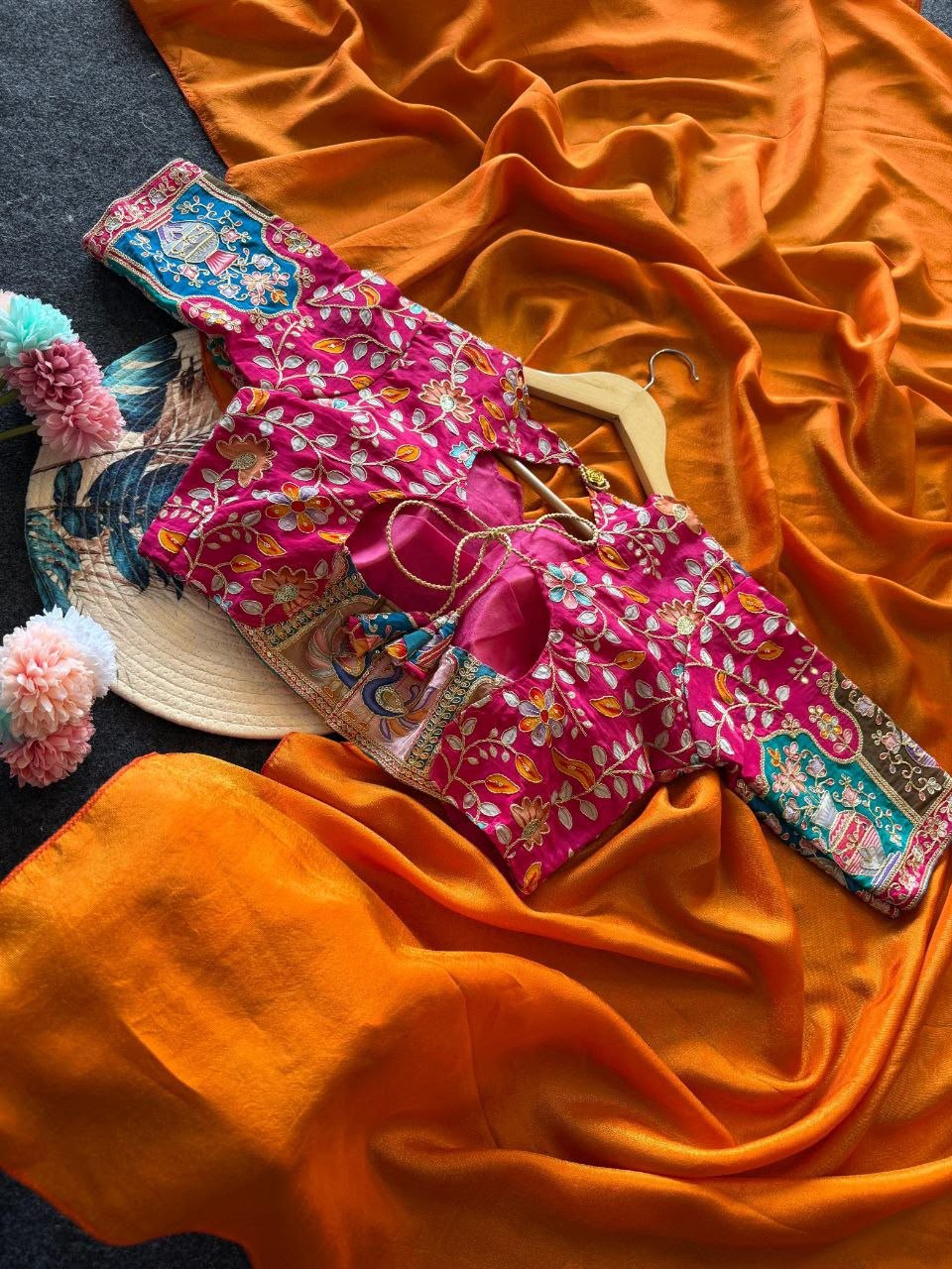 Soft viscose tissue saree