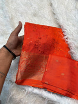 Dola sarees with embroidery work