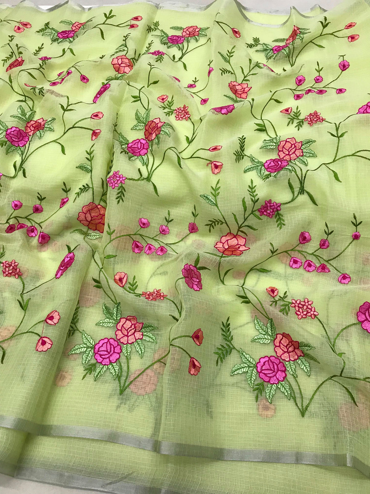 Kota embroidery work sarees