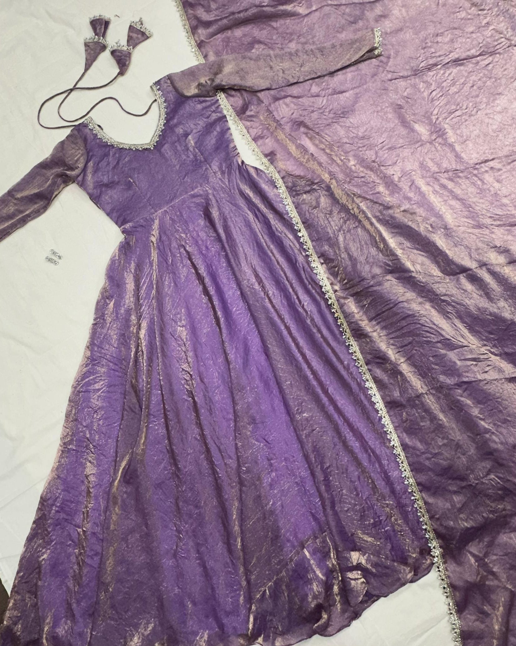 Space Silk Crush Gown