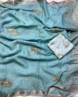 Viscous Georgette with butterfly design