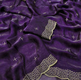 Space silk saree