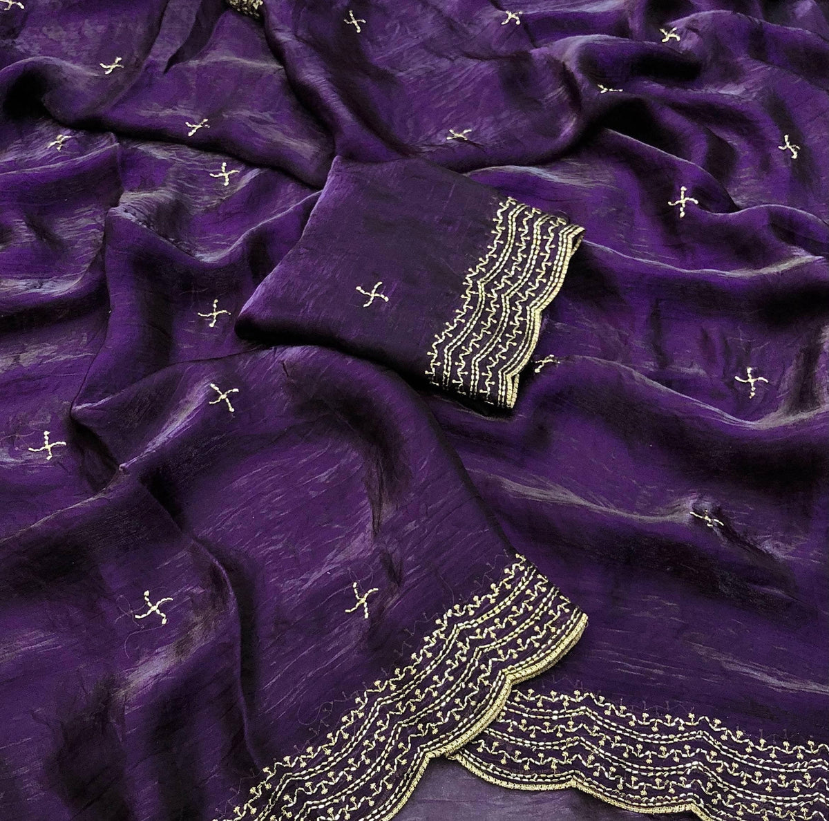 Space silk saree