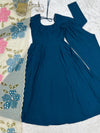 PREMIUM QUALITY PURE ROMANSILK FABRIC FULLY FLARE ANARKALI,WITH FANCY DUPAPTA SET.