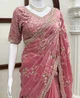 Premium Space silk with beads work