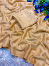Trending Coffee beads Saree