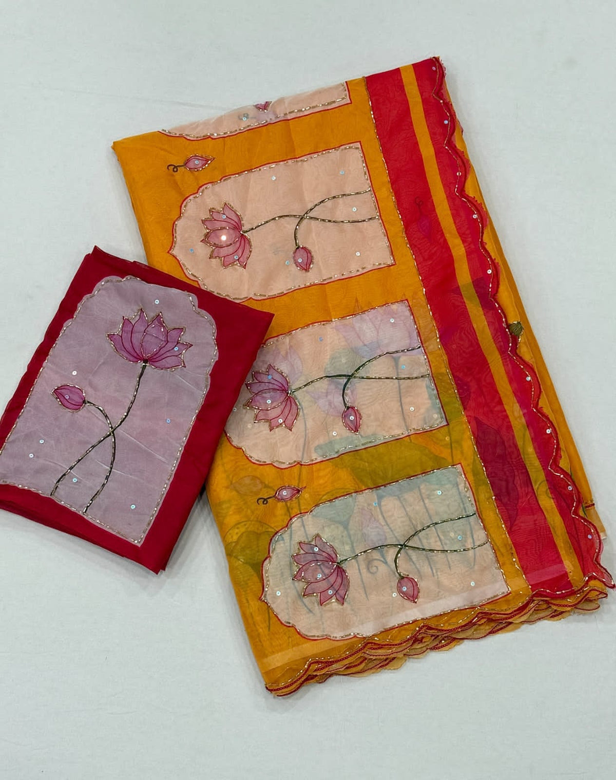 Floral Tebby Silk Saree